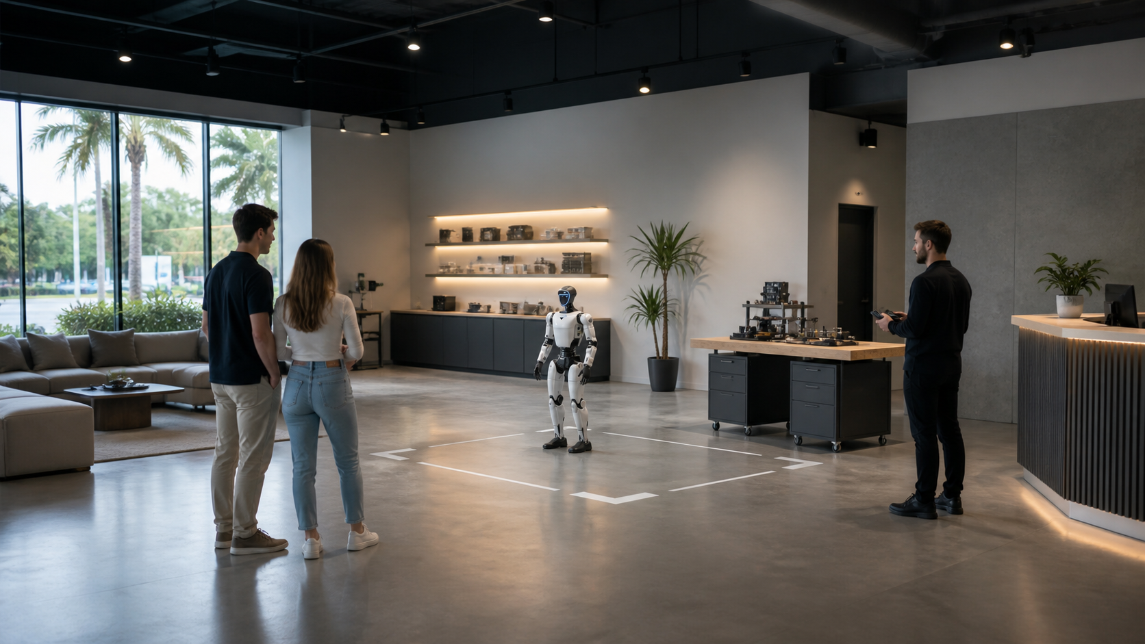 Unitree G1 showroom concept